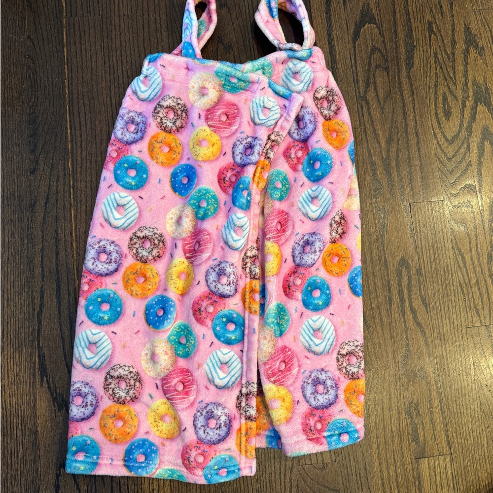 IScream Spa Wrap Pink Donut Print Kids Size Medium